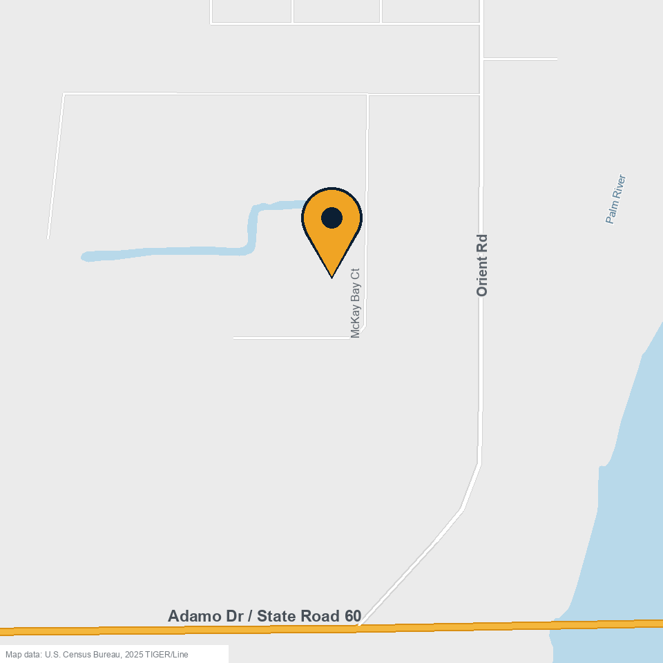 Street map of the Tampa office location